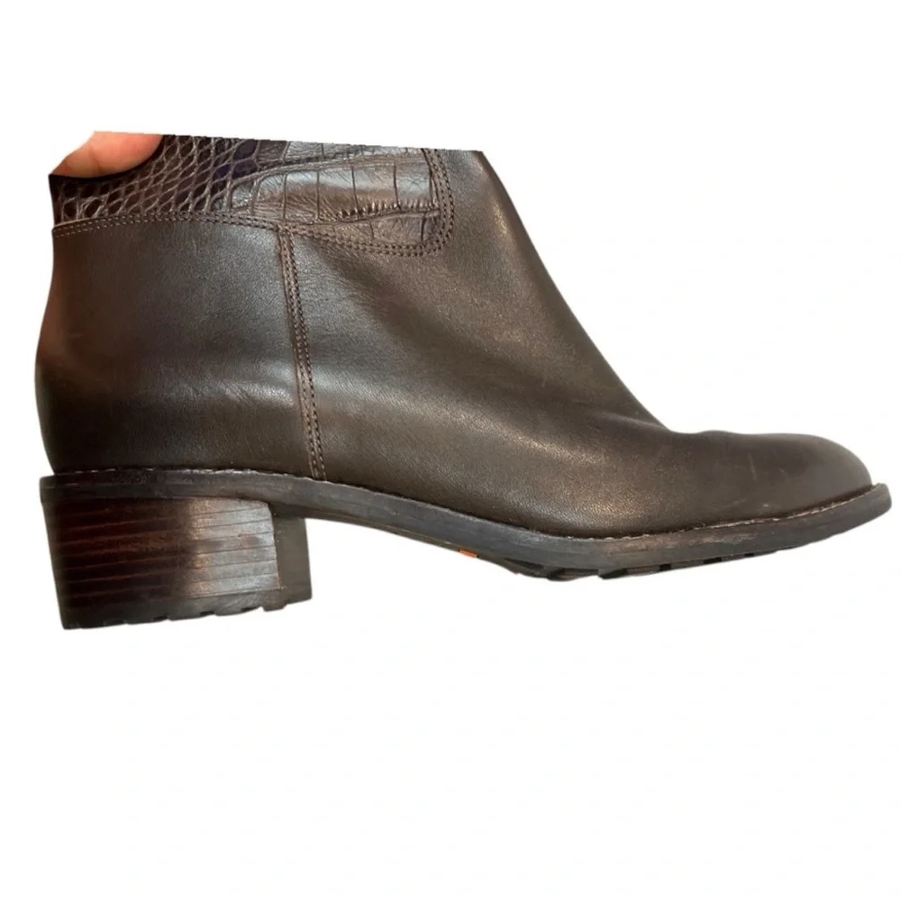 Cole Haan Nike Air crocodile embossed tall riding boots